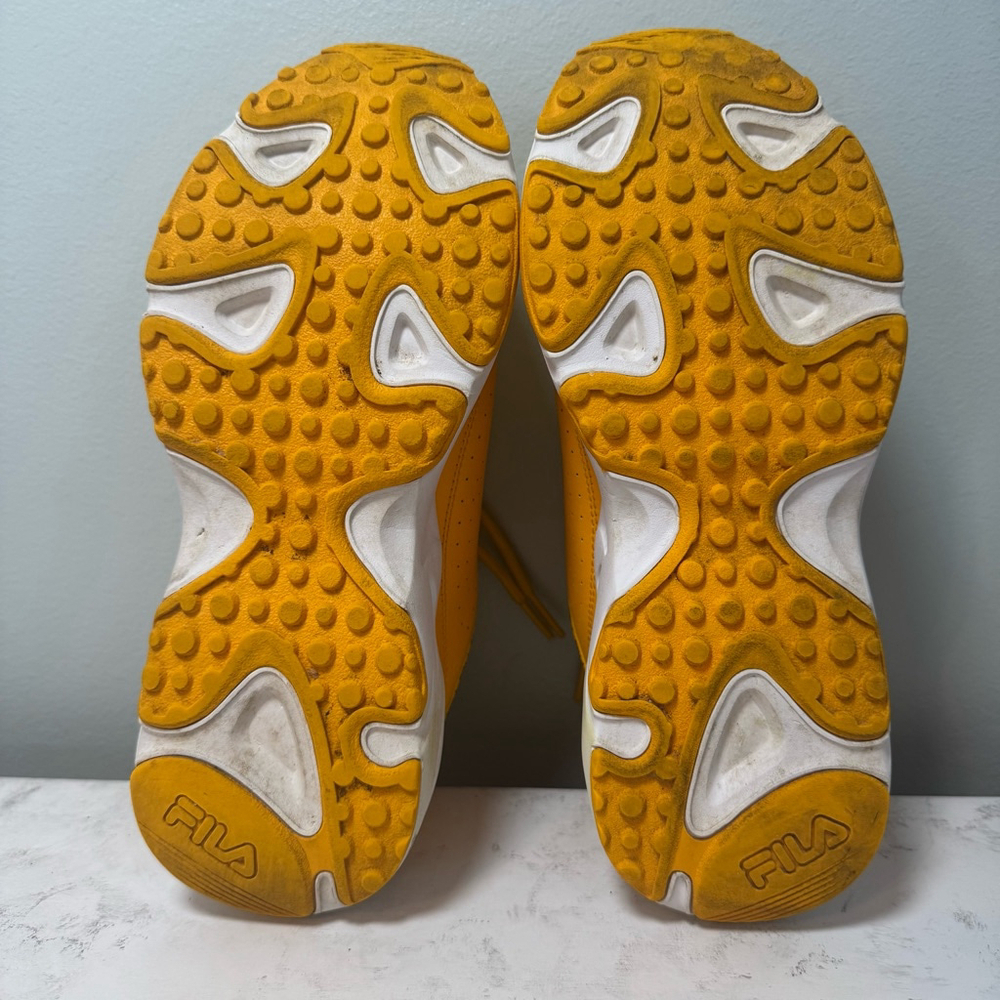 Women's Fila Disruptor II X Ray Tracer Sneakers Size 7.5 Canary Yellow - Picture 7 of 8
